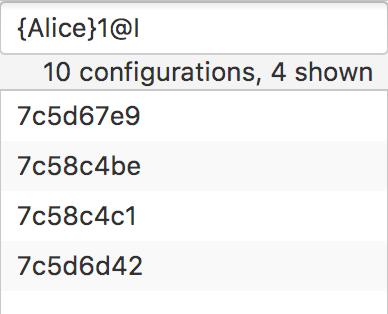 Configuration Filtering